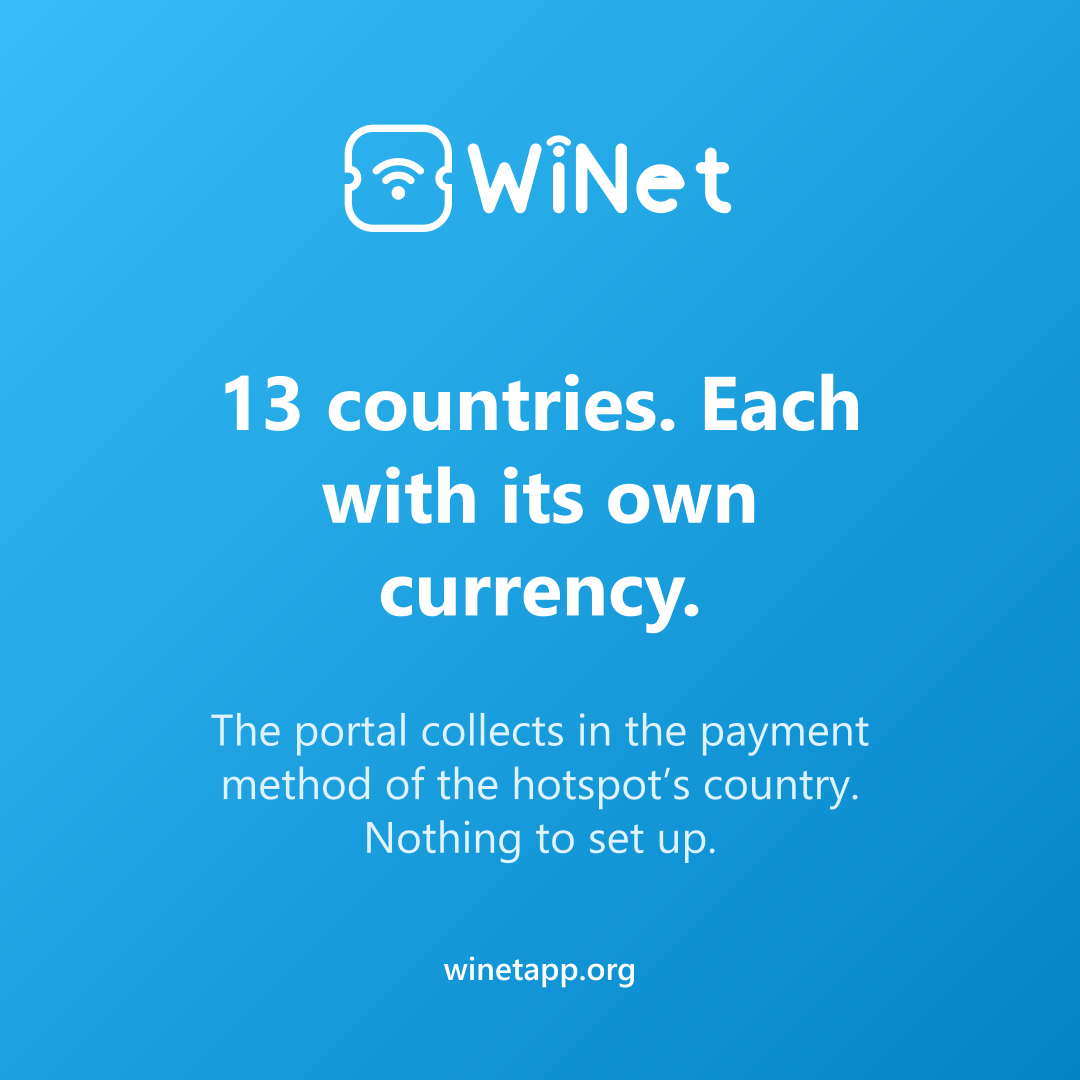 13 countries. Each with its own currency.