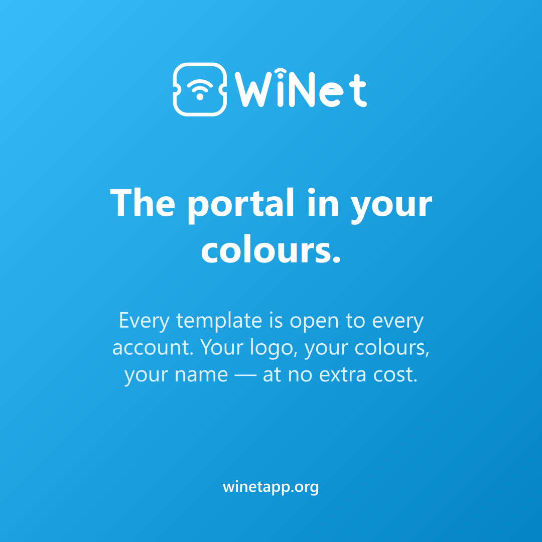 The portal in your colours.