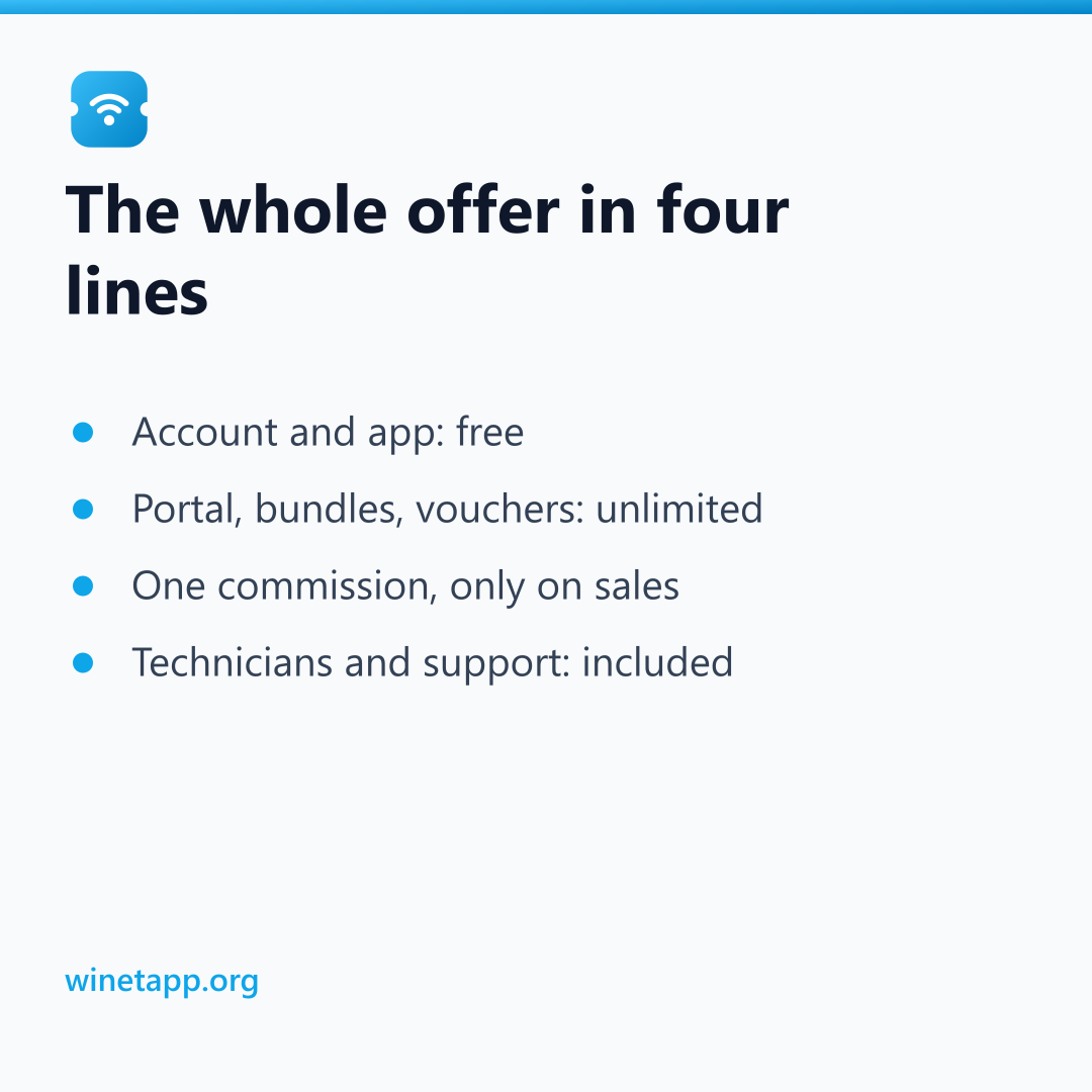 The whole offer in four lines