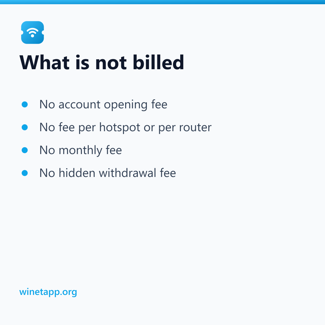 What is not billed