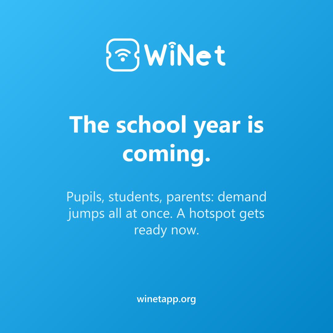The school year is coming.