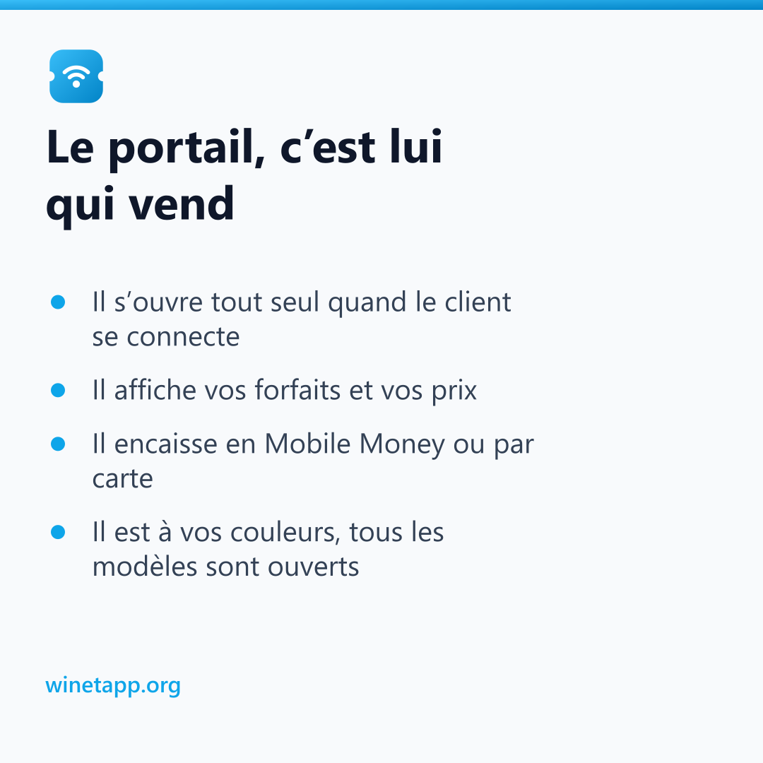 Le portail, c’est lui qui vend