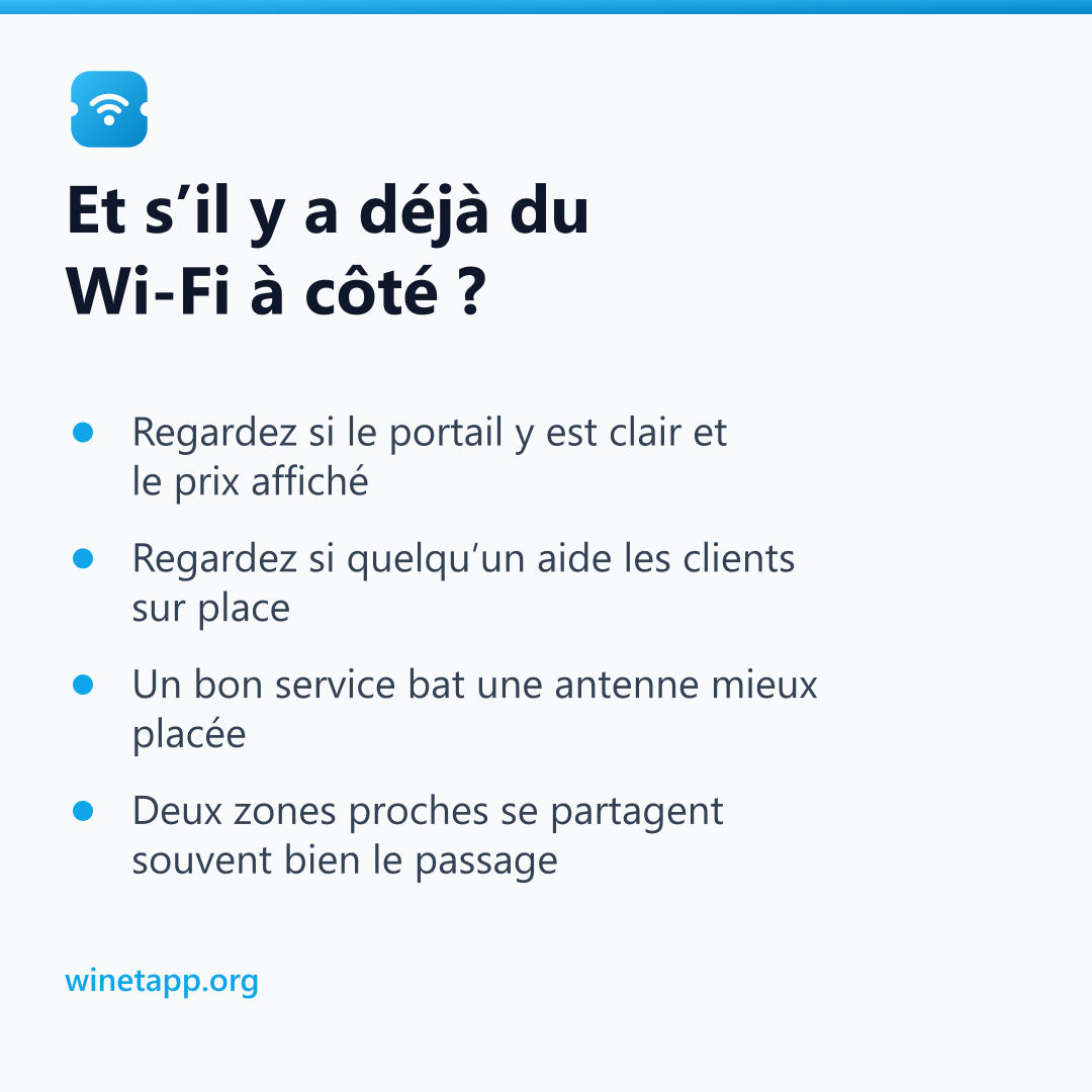 Et s’il y a déjà du Wi-Fi à côté ?