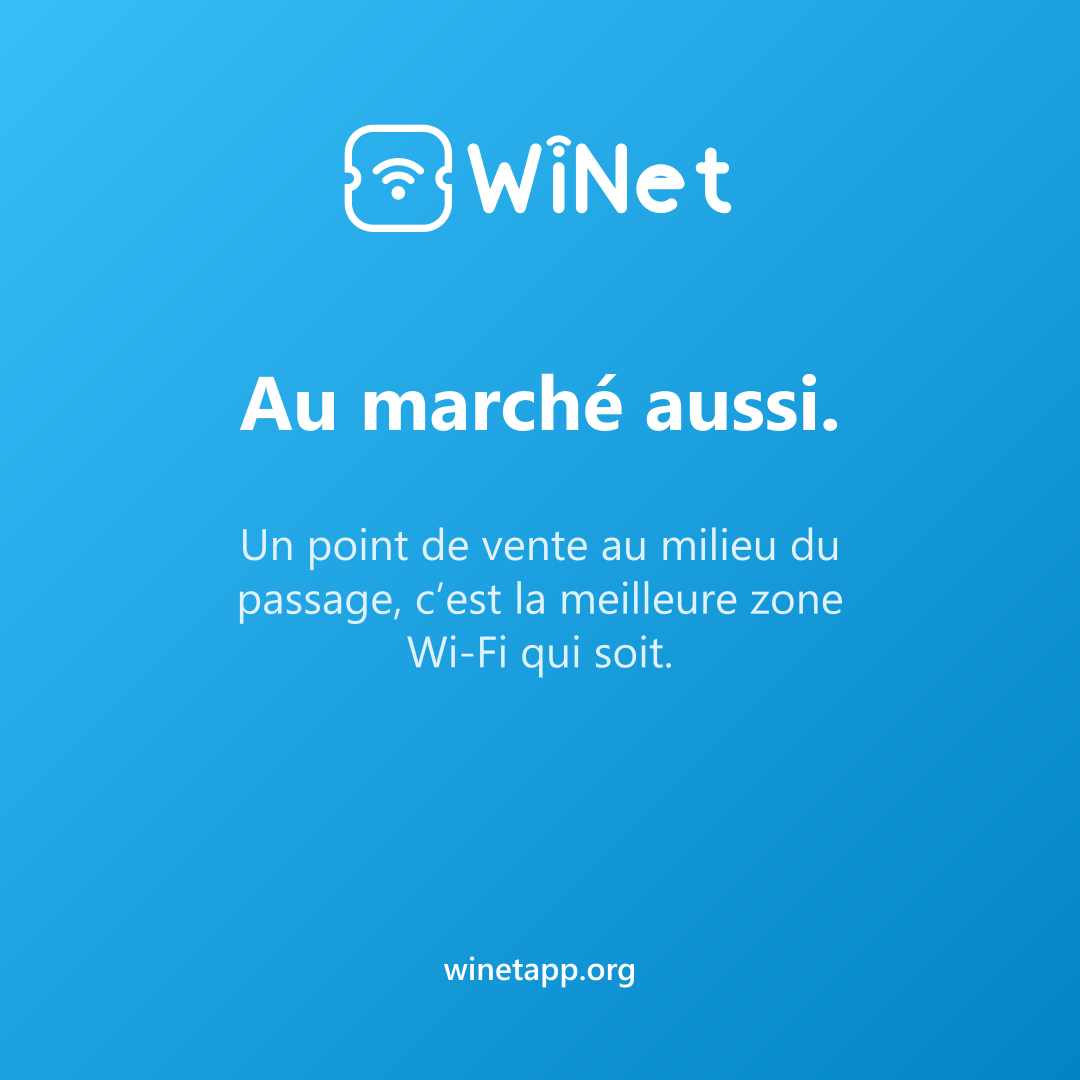 Au marché aussi.